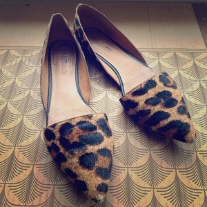 Madewell leopard-print calf-hair flats